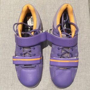 Women’s Reebok CrossFit Lifter Weightlifting Shoes Sz 8 Purple + Orange Nvr Wrn